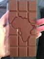 My chocolate has (an old map of) Africa on it
