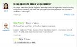 Yahoo Answers on pepperoni.