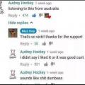 Aussies are ruthless!!