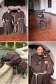 Brazilian monk adopted a dog and made him one of their own