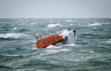 RNLI lifeboat powers through big swells