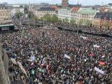 Copenhagen today as more than 30000 march to put climate on top of the election agenda