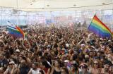 250,000 people come out for Tel Aviv pride march. Roughly 60% of the cities population
