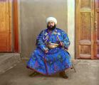 The last Uzbek King, photographed using a very early color photo technique, 1911
