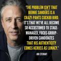 Jon Stewart on Bernie Sanders:
