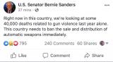 Automatic weapons are already effectively illegal Bernie. Also most of that 40k is suicides. Thanks for playing.