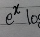 I felt so proud after writing this perfect e^x