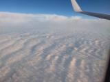 On my flight I noticed that the clouds when viewed from above looks just like snow.