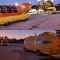 The nut truck behind the Weiner Mobile... (from a friend)