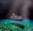 Clear water in a Greek cave