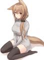 Fox girl in a cozy sweater [Original]