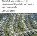 LSC complains about suburbs all looking the same, claims socialism would have better housing.
