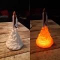 This 3D printed space shuttle lamp