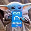 Baby Yoda wants YOU to vote for Bernie 2020
