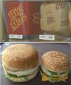 Pre- and Post-1975 size comparison of McDonald's Big Mac sandwich