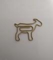 Goat-shaped paper clip