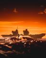 Royal Navy aircraft carrier HMS Queen Elizabeth visiting Florida- amazing pic by Adam King