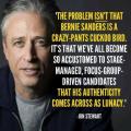 Jon Stewart on Bernie Sanders
