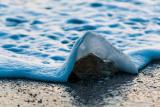 Sea-foam splash at a thousandth of a second