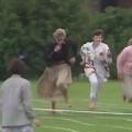 Princess Diana breaking royal protocol to take part in a Mother’s Day school race for William
