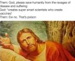 Anti-vaxer Jesus