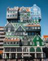 This unique hotel in Amsterdam.