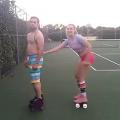 Roller skate duo