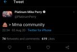 Mike Perry thinks we're fucking punks dude