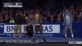 Young tennis fan hits lob over Roger Federer