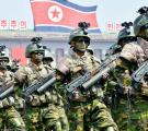 North korean soldiers with crazy rifle