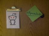 I posted a Reddit Alien on my dorm room door. This appeared a few days later. Come on, guys.