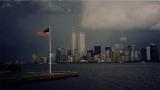 A storm rolls over New York City on the evening of September 10, 2001 ~ authentic photo by Evan Kuz