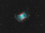 Dumbbell Nebula with its oxygen shell [OC]