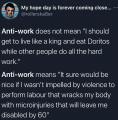 What Anti-work actually means