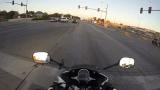 Girl on a Motorcycle Saves Kitten (x-post /r/eyebleach)