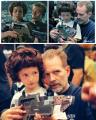 Michael Biehn being a total Bro by reprising his role of Lance Corporal Hicks while recreating a pivotal scene in Aliens with a young Ellen Ripley fan.