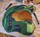 I made this wood painting of Master Chief