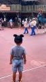 A small kid being respectful for the princesses, Disney's real Prince