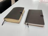 New notebook next to one used the last year.