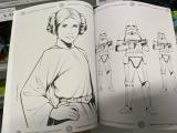 This coloring book comes with stormtroopers pre-colored