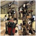 What vacuuming inside of an animal shelter looks like
