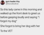 It's okay you can probably just borrow someone else's dog in the waiting room