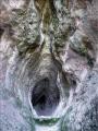 Utroba Cave, in the Rhodope mountains, Bulgaria. Carved by hand more than 3000 years ago