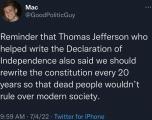 Conservatives be like “I agree with the founding fathers until I don’t.”