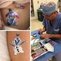 Pediatric surgeon Dr. Robert Parry always takes a moment to make sure a scar isn't the only memory of a child's surgery... Upon waking up, he surprises them with a drawing of they favorite character.