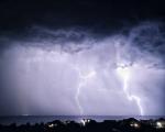 Lightning outside my window tonight (oc)
