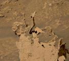 NASA’s Curiosity rover spotted these weird-looking stick-like spikes of rock at Gale crater on Mars.
