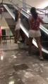 WCGW playing on an escalator