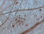 NASA's Galileo spacecraft took this picture of the surface of Europa, one of Jupiter's 79 moons.