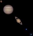 I photographed each of these planets from my backyard last night: Mars, Jupiter, Saturn, Uranus, and Neptune